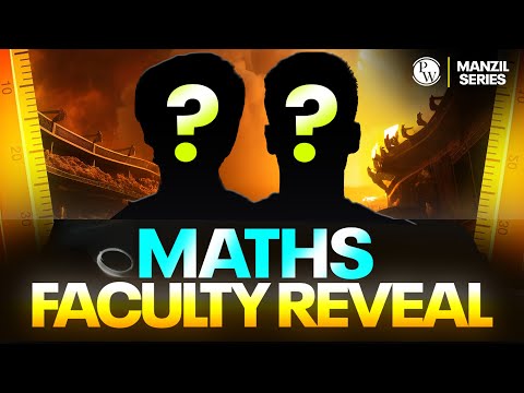 MANZIL 2025 Mathematics Faculty Reveal🔥 || Legendary DUO of Maths⚡️