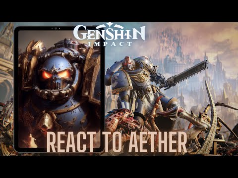 Genshin impact react to Aether as Warhammer 40k | Gacha life 2 | New traveler | Titanicus part 2