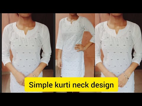 kurti neck design // v shape neck design // casual kurti /suit neck design // simple neck design