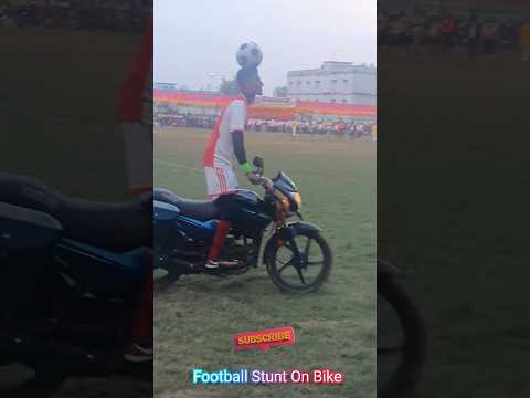 Champua Football Stunt On Bike #champua #keonjhar #keonjher #bikestunt #footballstunt #bikestunts