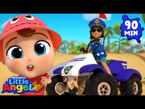 🏖️ Lifeguards to the Rescue: Beach Team 🚑 | Jobs and Career Songs 😁 |  Nursery Rhymes for Kids