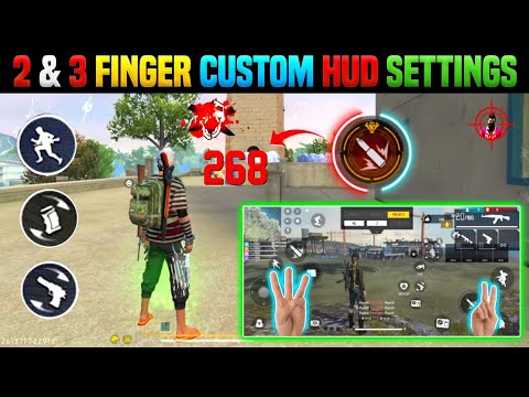 Best 2 Finger Custom Hud Free Fire 🔥| New Control Settings 2024 | 2 Finger Headshot Setting