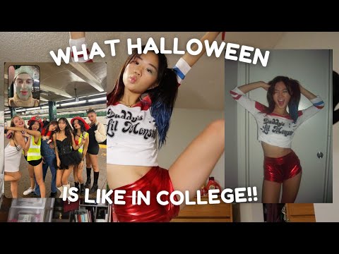 GET READY WITH ME FOR MY FIRST HALLOWEEN IN COLLEGE!!