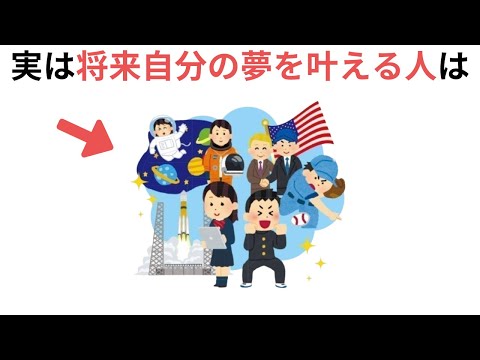 実は将来自分の夢を叶える人の特徴（有益な雑学）