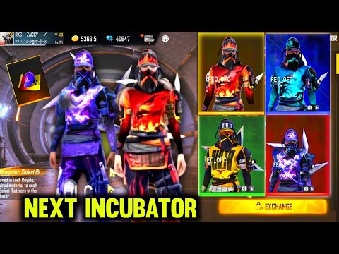 NEXT INCUBATOR FREE FIRE 2021 | UPCOMING INCUBATOR FREE FIRE | NEW INCUBATOR FREE FIRE