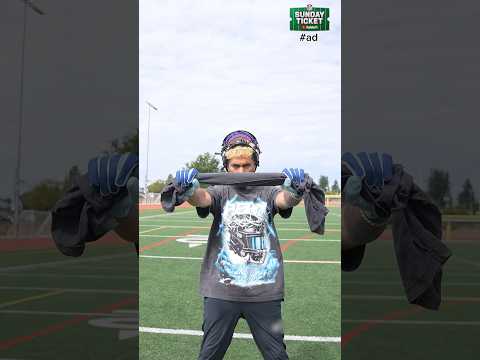 #ad 50 Yard Blindfold Catch Challenge 🤯🏈🔥