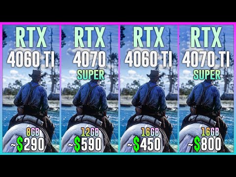 RTX 4060 TI vs RTX 4070 SUPER vs RTX 4060 TI 16GB vs RTX 4070 TI SUPER - Test in 20 Games