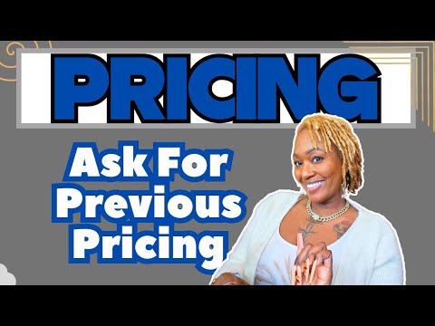 Contract Pricing | Ask For Previous Pricing