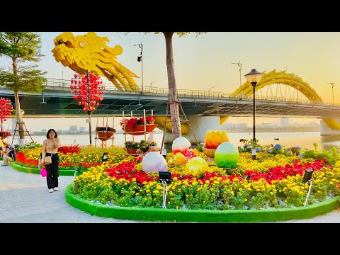 New Year 2024 Vietnam - Da Nang City Center Street Walking Tour