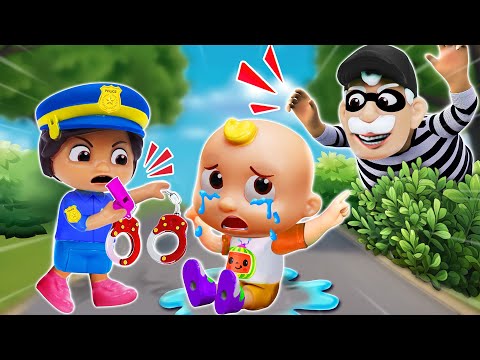 Police Girl Song👮  | Police Girl Chase Smart Thief | CoComelon Nursery Rhymes & Kids Songs