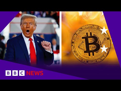 US shares and Bitcoin hit record high on Donald Trump win | BBC News