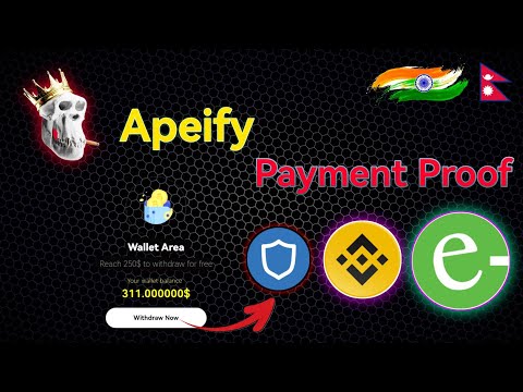 Apeify Payment Proof | 1$ Per 20 minutes | Apeify Airdrop withdrawal | HPY listing date news