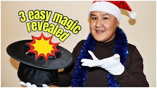 4 EASY CHRISTMAS MAGIC TRICKS - TUTORIAL #voila #voilamagic #christmas