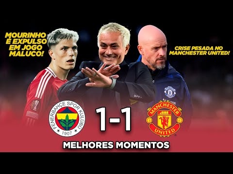 Em jogo MALUCO Mourinho é EXPULSO - Fenerbahçe 1x1 Manchester United - Melhores Momentos