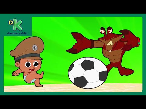 Sports Day Fun with Baby Little Singham! 🏅| National Sports Day 🏈⚽| Funny Cartoons  @DiscoveryKidsIN