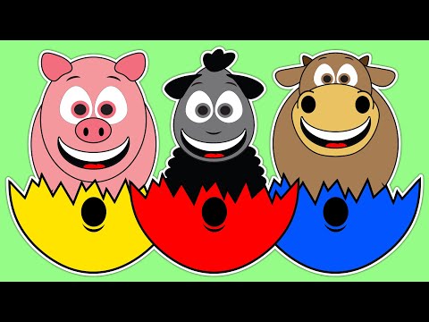 Shake, Shake, Shake! POP! | Learn Colors, Spelling, Animal Sounds | Toddler Cartoon | Baby Big Mouth