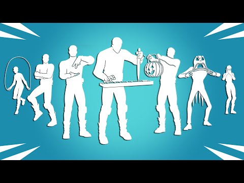 Top 50 Legendary Fortnite Dances & Emotes! (Michael Myers, Jack Skellington, Starlit, Scary Face)