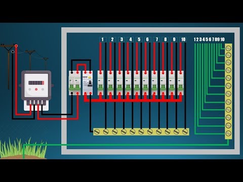 singele phase DB wiring diagram single phase meter wiring diagram  energy meter and MCB board