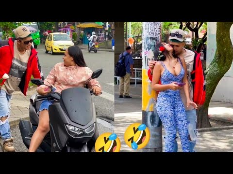 Red rose prank with beautiful girls 🤣🤣 very funny prank video