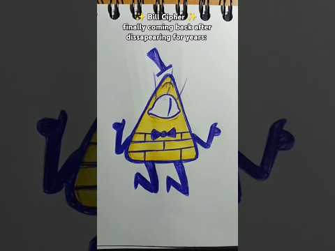 People simping for Bill Cipher be like #art #drawing #sketch #fyp #gravityfalls #billcipher