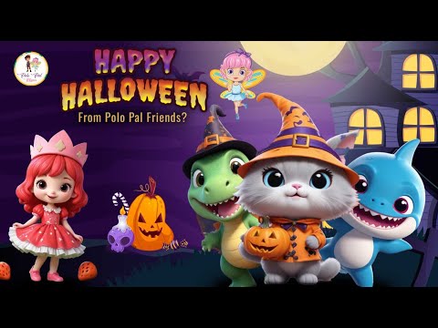 Happy Halloween from Polo Pal Friends 🎃👻 Polo Pal Rhymes #kidsvideo #halloween #halloween2024