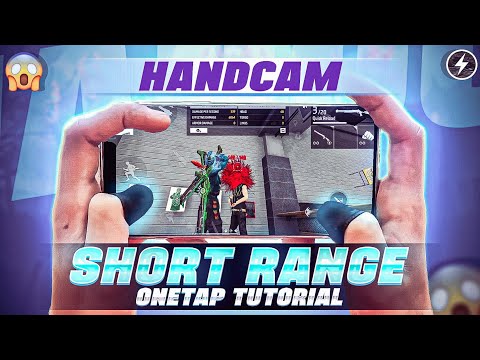 My "HANDCAM" Tutorial For Very "SHORT RANGE" One Tap HEADSHOT on MOBILE  !!