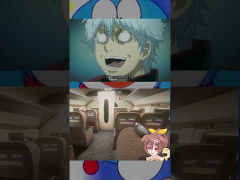 Korone & Gintoki singing Doraemon to help them not be scared