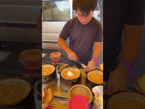 Malaysian Style Crispy Apam Balik Making #shortvideo