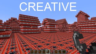 visiting village in Survival vs Creative