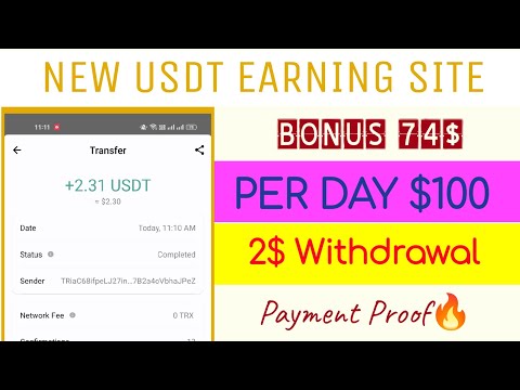 New USDT Investment Site | Usdt Earning Website | Free Usdt Earning App