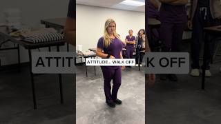 Student estheticians ATTITUDE… WALK OFF