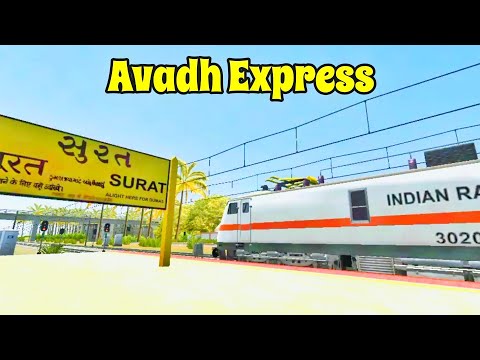 Avadh Express Train Journey || Indian Train Simulator Gameplay 2024