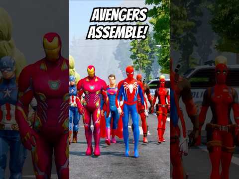 SPIDERMAN AND IRON MAN SAVING AVENGERS FROM ZOMBIE VENOM 😱| #shorts #gta5