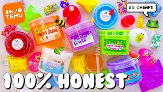 Reviewing Temu Slimes 🧡 DIY Clay & $2 Slime Ratings + Unboxing!