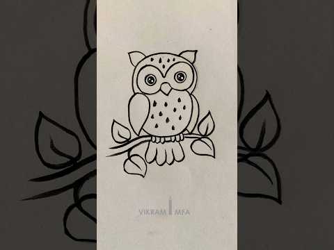 How to Drawing an owl | owl drawing step by step