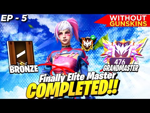 Bronze To Grandmaster 🔥 In New ID | No Gun Skin Challenge | Solo Vs Duo ☠ Ep-5