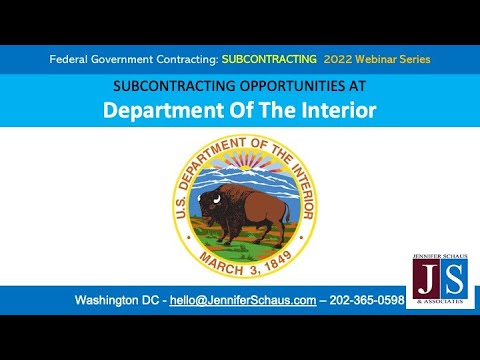 Sub-Contracting Opportunities at Department of The Interior - DOI