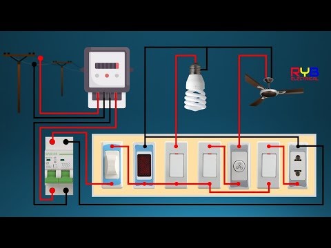 ELECTRICAL SWITCH BOARD WIRING DIAGRAM ! DIY HOUSE WIRING