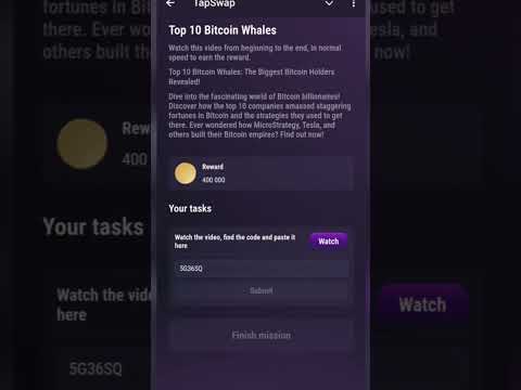 Code for Top 10 Bitcoin Whales: The Biggest Bitcoin Holders Revealed! #telegram #tapswap