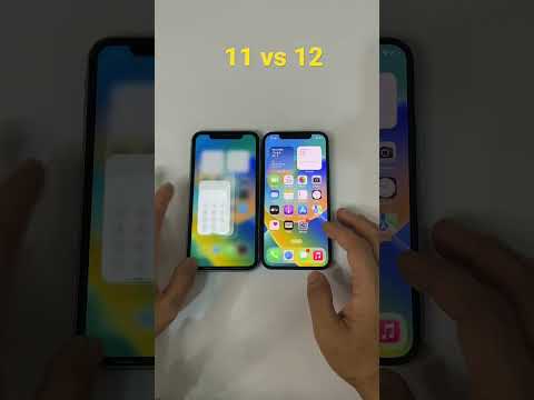 Iphone 11 vs Iphone 12 Speed Test #shorts