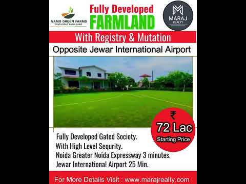 Luxury Farmhouse Legal Farms Near Film City Jewar Airport Yamuna Expressway.