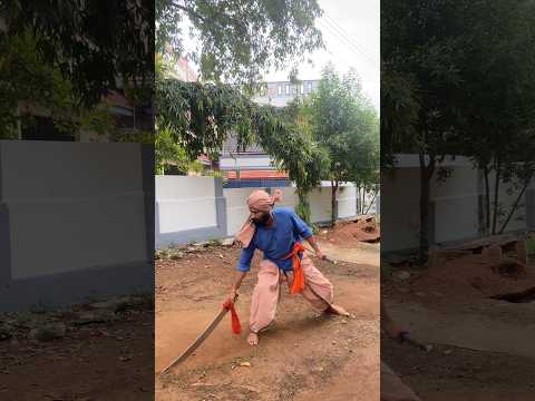 Indian Martialarts long & short sword rotation #martialarts #kalaripayattu #silambam #karate