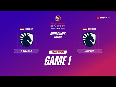 TL Academy ID vs Team Liquid ID GAME 1 Snapdragon Pro Series Season 6 | TLID VS TLAC ESPORTSTV