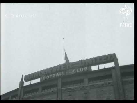 The aftermath of the Munich air disaster with Manchester United team, officials and sports...(1958)