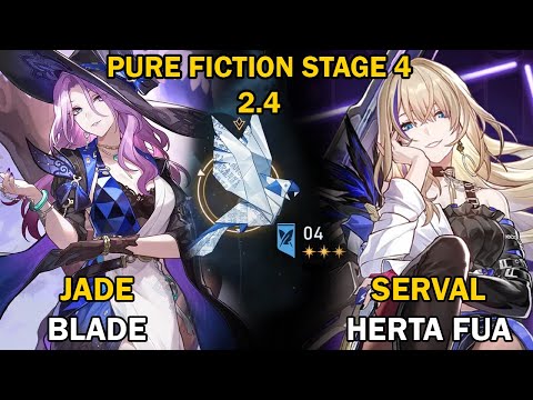 Jade x Blade & Serval x Herta | NEW Pure Fiction Floor 4 (80K MAX Score) | Honkai: Star Rail 2.4