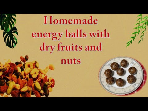 Homemade energy balls with dates, figs and nuts- no added sugar