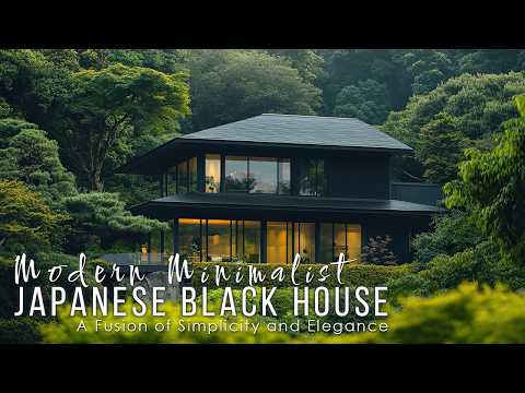 Modern Minimalist Japanese Black House: A Fusion of Simplicity and Elegance