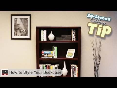 Bookcase Styling Tips | NBF 30 Second Office Tip