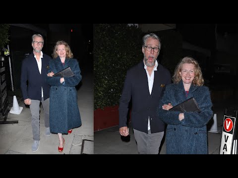 Succession Star, Alan Ruck And Wife Mireille Enos Are All Smiles As They Grab Dinner in Santa Monica