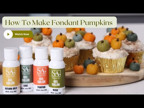 How To Make Fondant Pumpkins